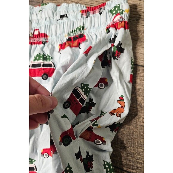 Lazy One Christmas Holiday Dogs Trees Cars Unisex PJ Pants Size Small - Picture 9 of 12